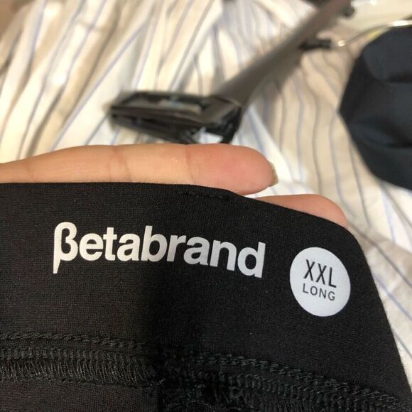 Betabrand Size XLL Long Black Cuffed Pants - Picture 4 of 7